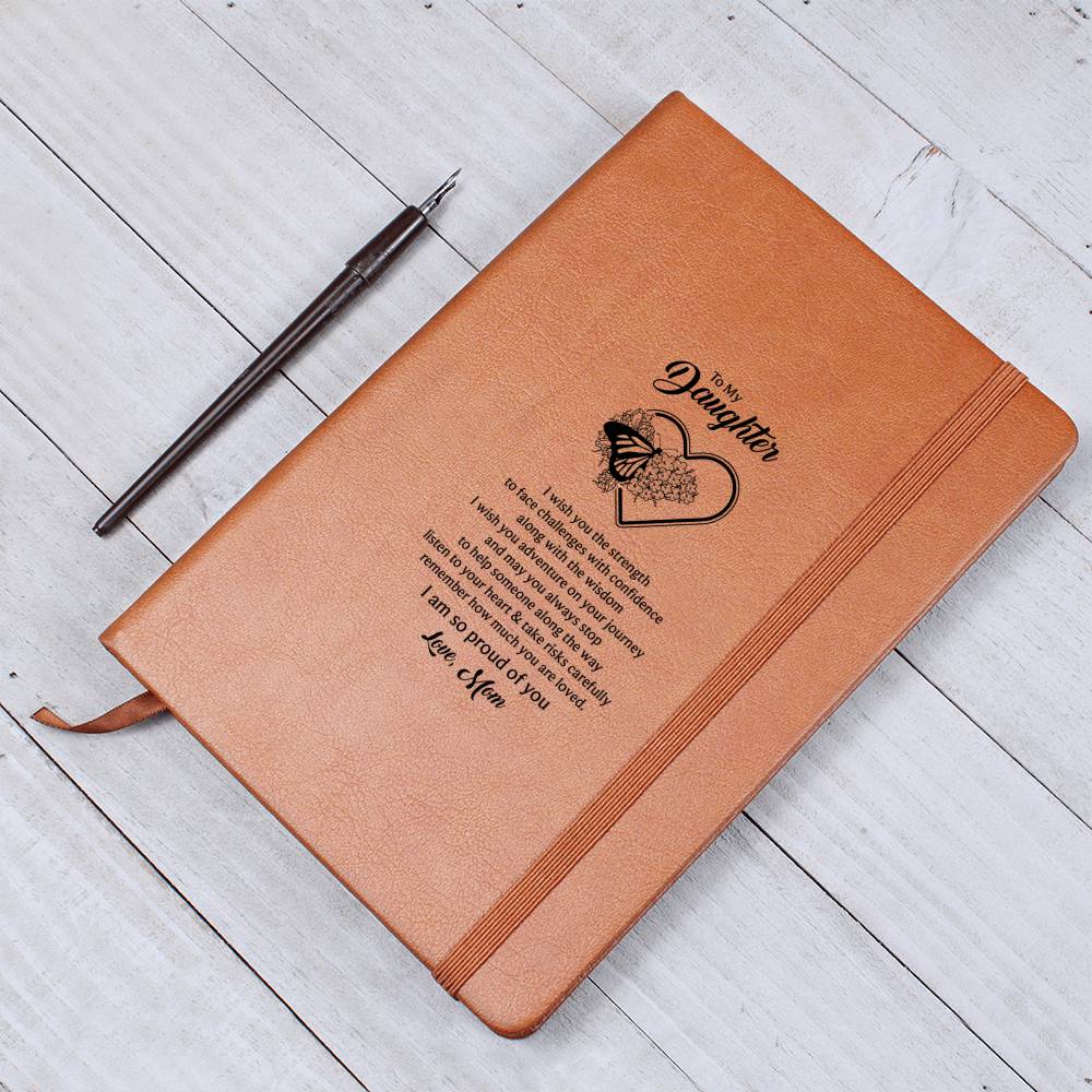 To My Daughter Butterfly Journal - Mom's Love Letter Notebook